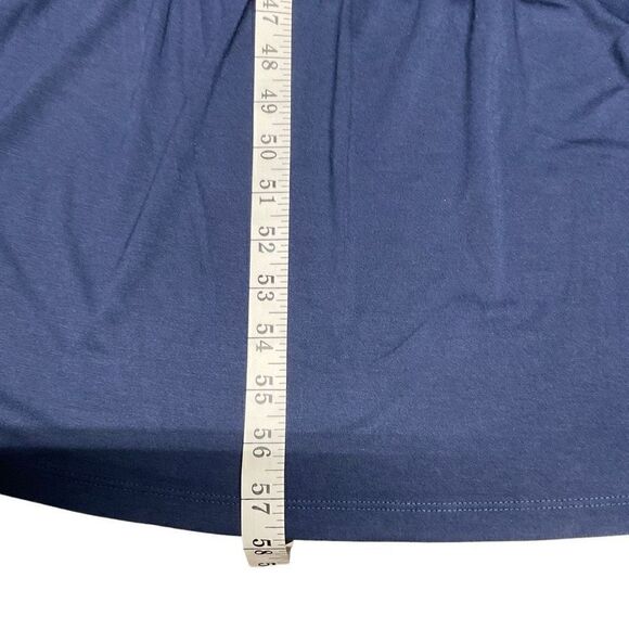 INC International Concepts Maxi Dress Nomad Indigo Sea Blue Square Neck Women La - Picture 7 of 12